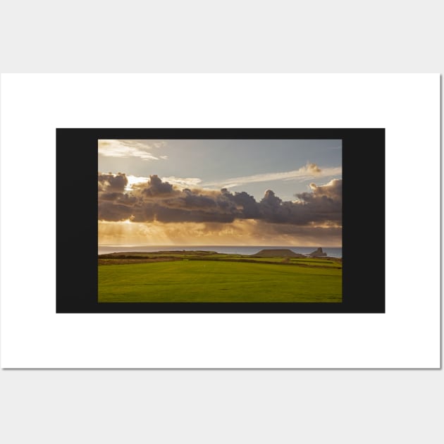 Worms Head, Rhossili Bay Wall Art by dasantillo